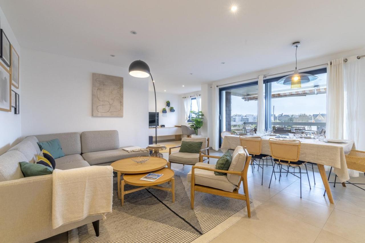 Grand Appartement De Standing Avec Terrasse Vue Port Au Centre De Vannes Luaran gambar
