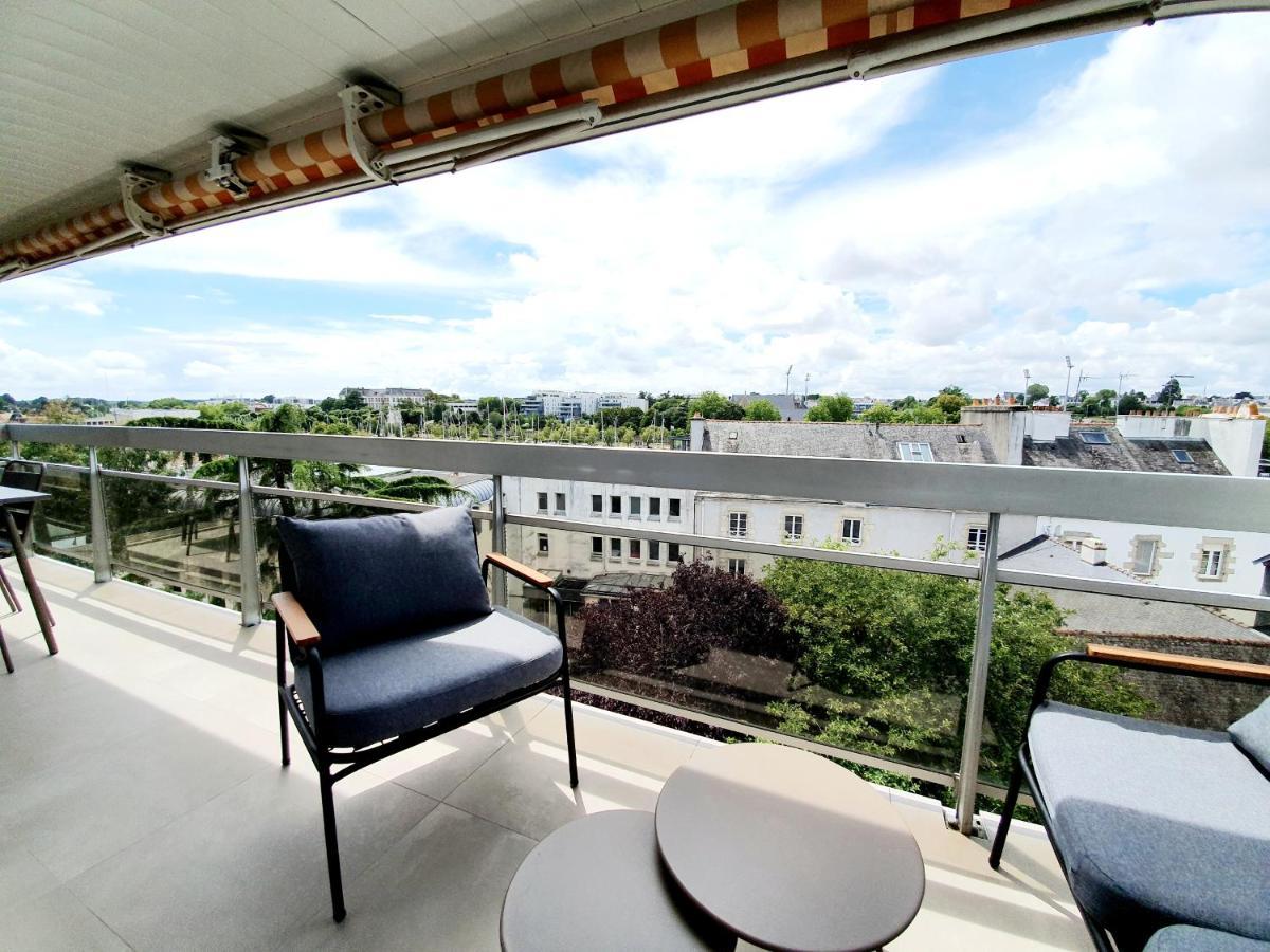 Grand Appartement De Standing Avec Terrasse Vue Port Au Centre De Vannes Luaran gambar