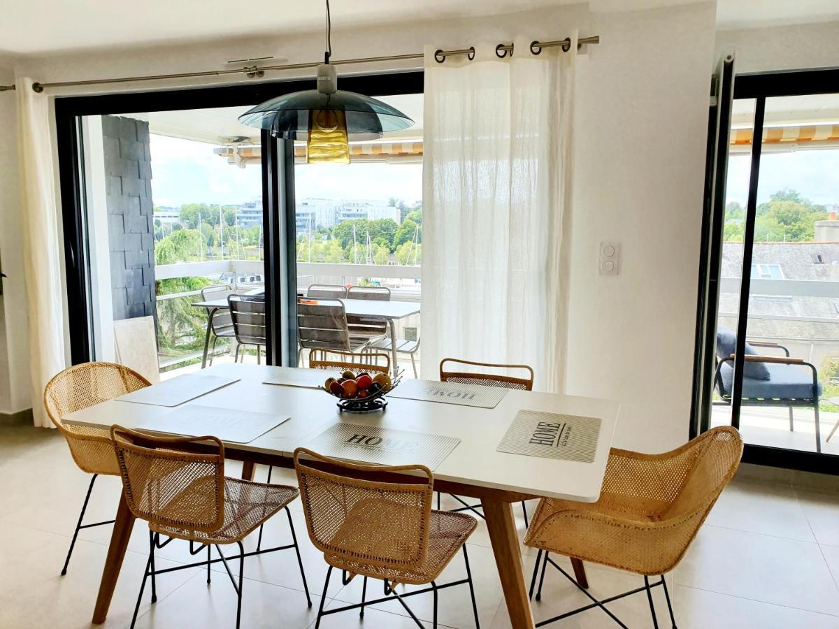 Grand Appartement De Standing Avec Terrasse Vue Port Au Centre De Vannes Luaran gambar
