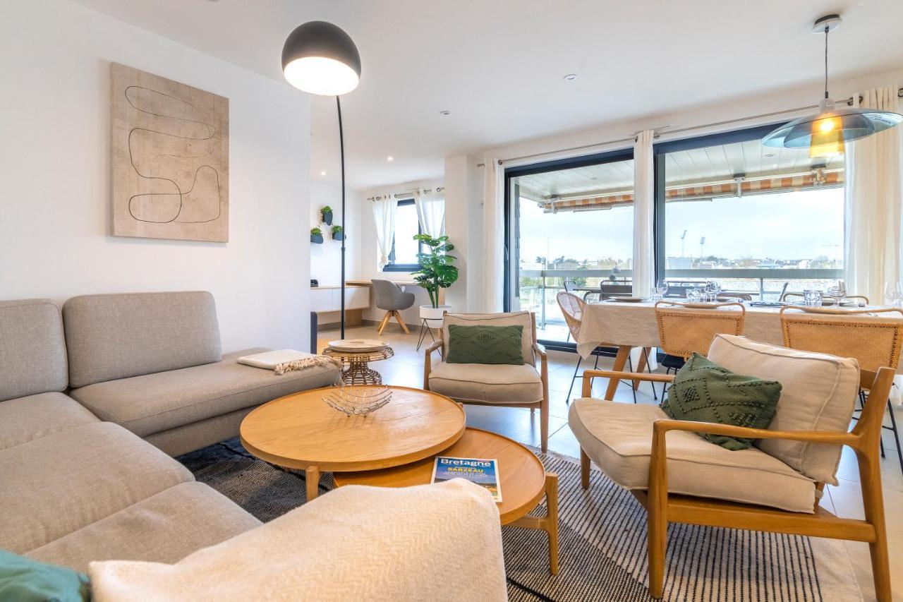 Grand Appartement De Standing Avec Terrasse Vue Port Au Centre De Vannes Luaran gambar